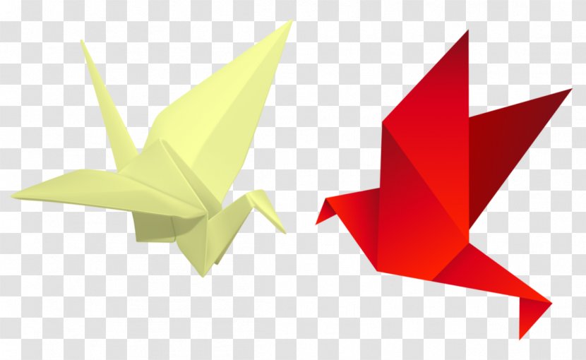 Origami Paper Crane Bird - Art Transparent PNG