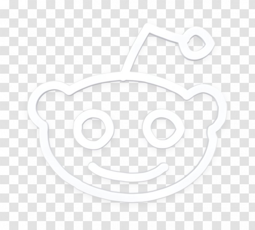 Logo Icon Reddit - Head - Line Art Transparent PNG