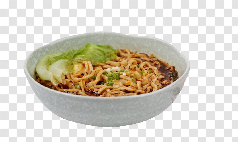 Lo Mein Chongqing Chow Chinese Noodles Yakisoba - Food - Spicy Cabbage Face Transparent PNG