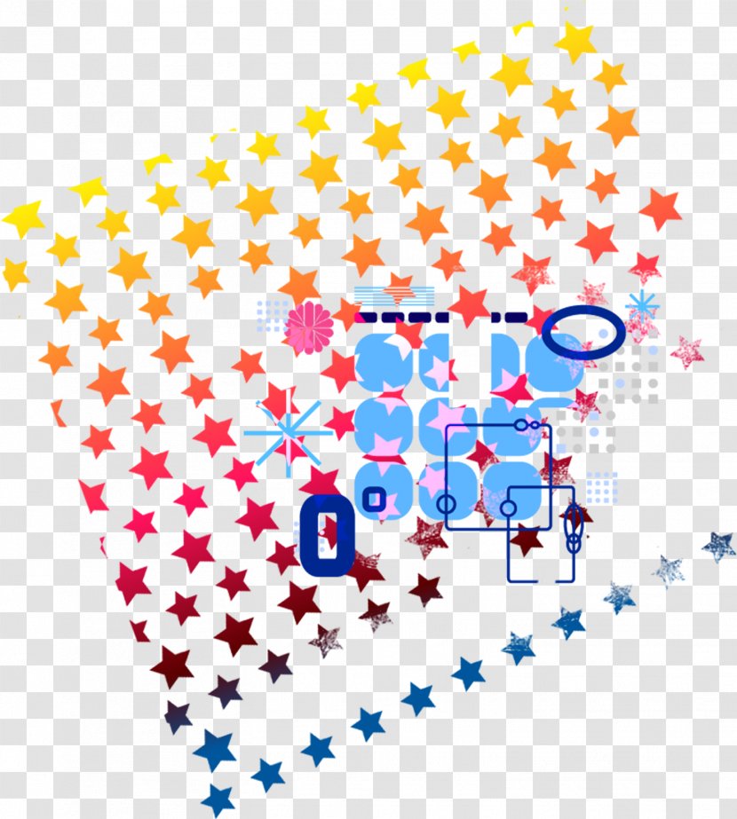 Cartoon Clip Art - Point - Cool Stars Decorated Pattern Transparent PNG