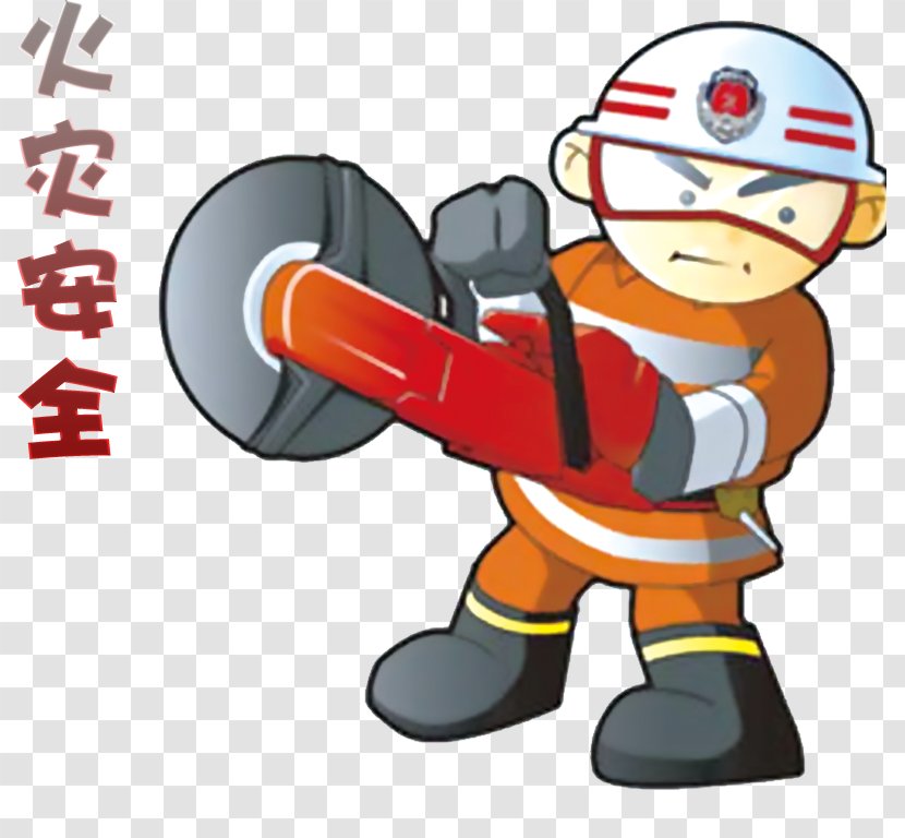 Firefighter Firefighting Cartoon Fire Engine Hydrant - Technology - Safety School Transparent PNG