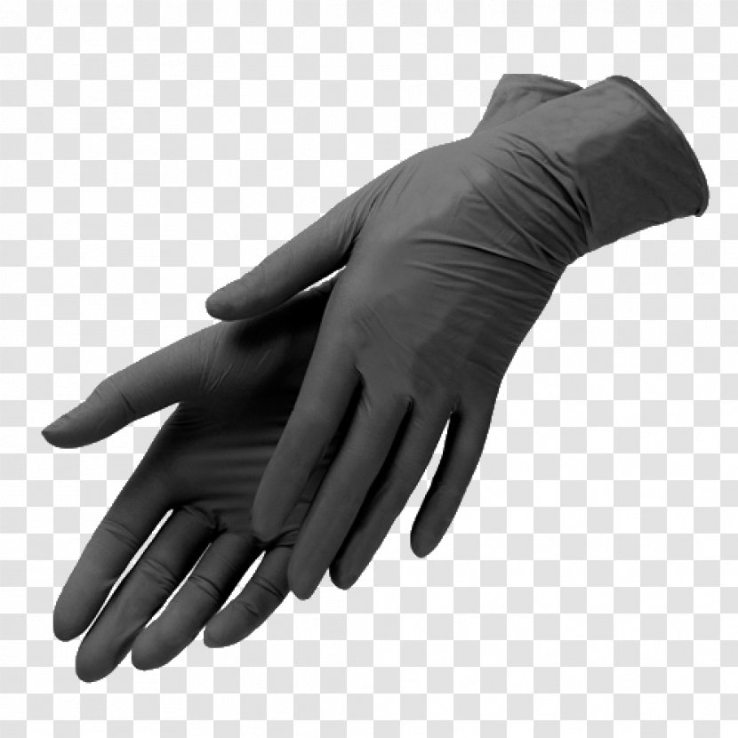 Glove Clothing Sizes Pink Shop Latex - Black - Safe Transparent PNG