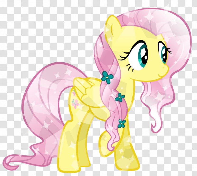 Fluttershy Pinkie Pie Pony Applejack Rarity - Flower - Crystal Transparent PNG
