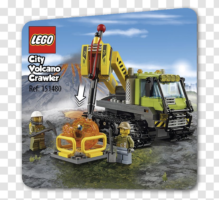 LEGO 60122 City Volcano Crawler Explorers Lego - Continuous Track Transparent PNG