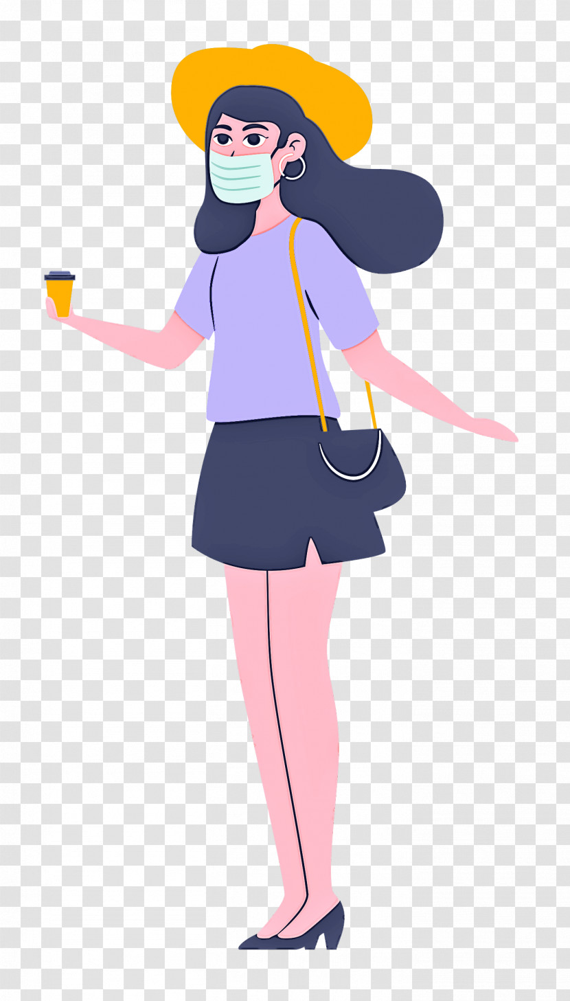 Girl With Mask Girl Mask Transparent PNG