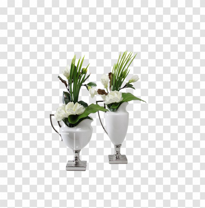 A Vase Of Flowers Floral Design - Plastic - Retro Transparent PNG