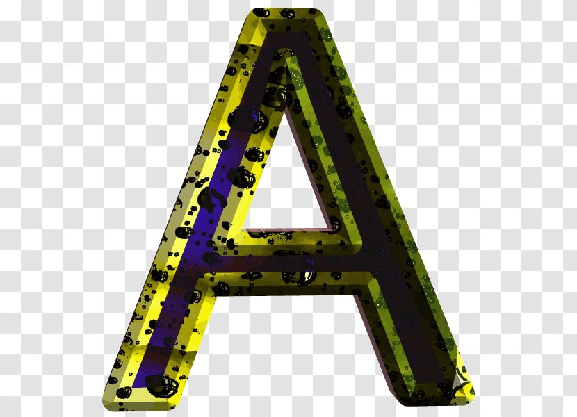 Triangle Font - Yellow - Hogs Transparent PNG