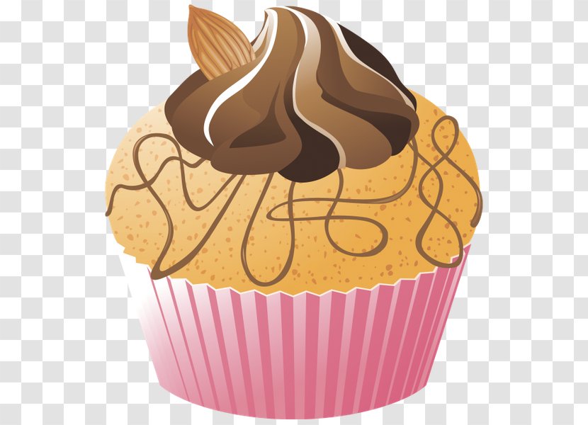 Cupcake Muffin Praline Buttercream Chocolate Transparent PNG