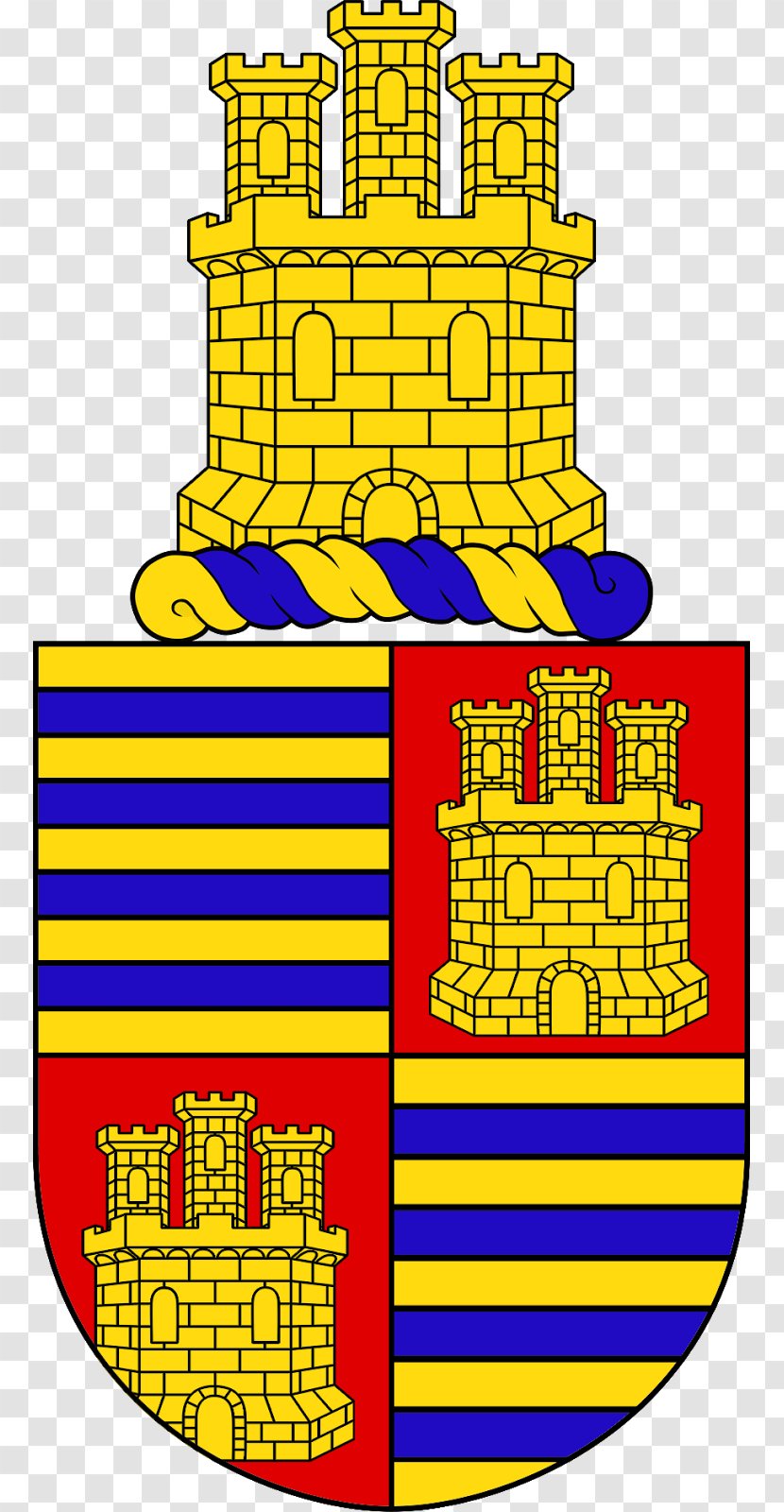 Roll Of Arms Movimento Armorial Lusitanians 12th Century Knight - Yellow - Compos Transparent PNG