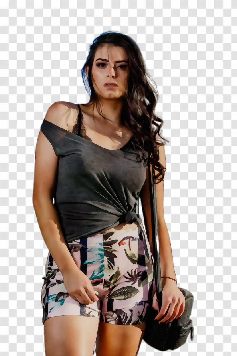 Clothing Shoulder Joint Shorts Fashion Model - Neck - Waist Sleeve Transparent PNG