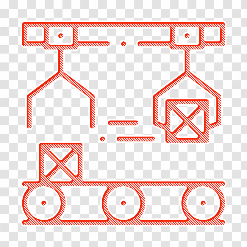 Mass Production Icon Conveyor Icon Mass Production Icon Transparent PNG