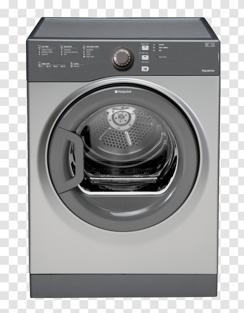 Clothes Dryer Hotpoint Siemens WT4HY790GB Heat Pump Condenser Tumble Display Model Home Appliance Transparent PNG