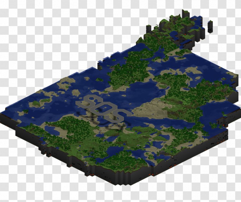 Water Resources Biome - Isometric Transparent PNG
