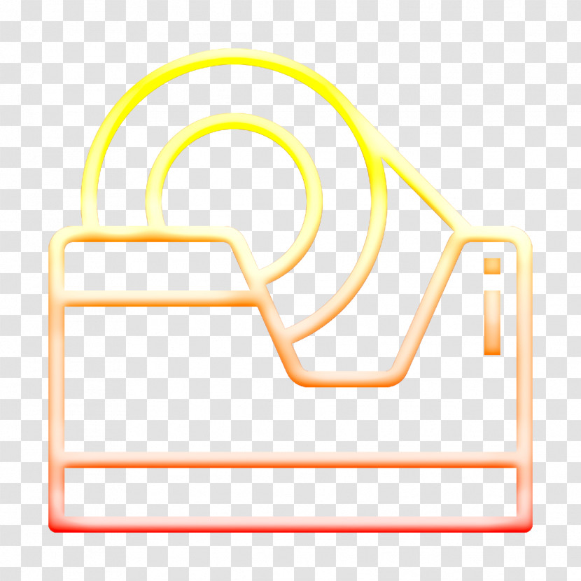 Office Stationery Icon Tape Icon Files And Folders Icon Transparent PNG