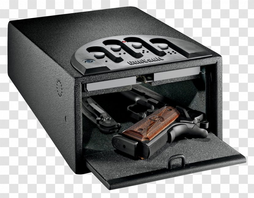 SentrySafe Pistol Safe Quick Access Gun QAP1E Handgun Firearm - Cartoon Transparent PNG