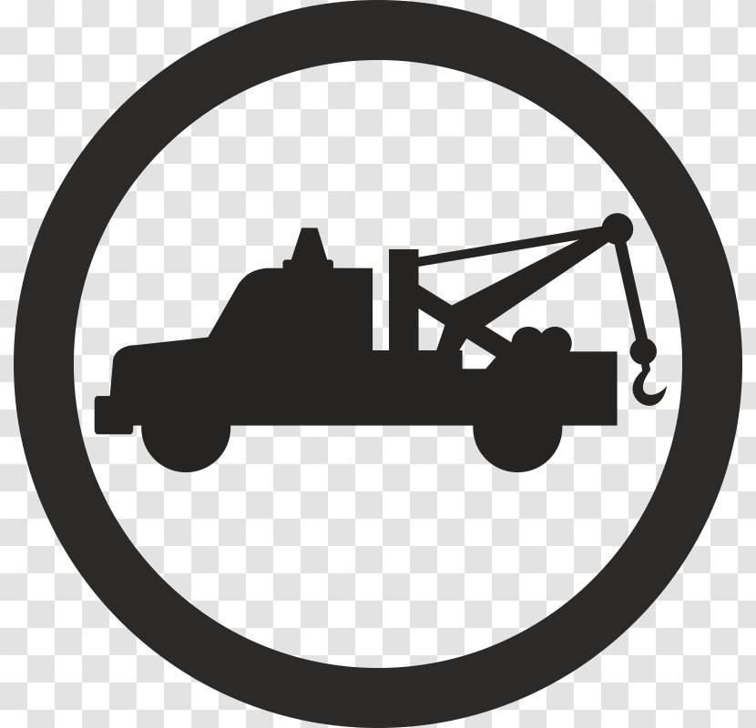 Car Tow Truck Towing Vehicle Impoundment - Monochrome Photography Transparent PNG