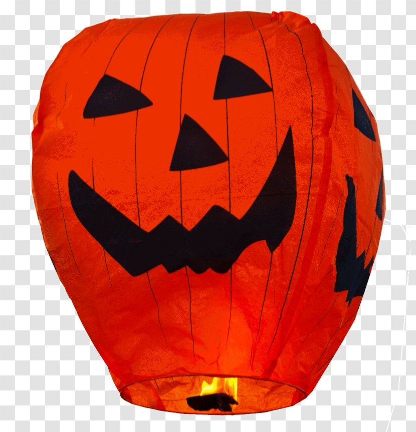 Jack-o'-lantern Sky Lantern Paper Hot Air Balloon - Light Transparent PNG