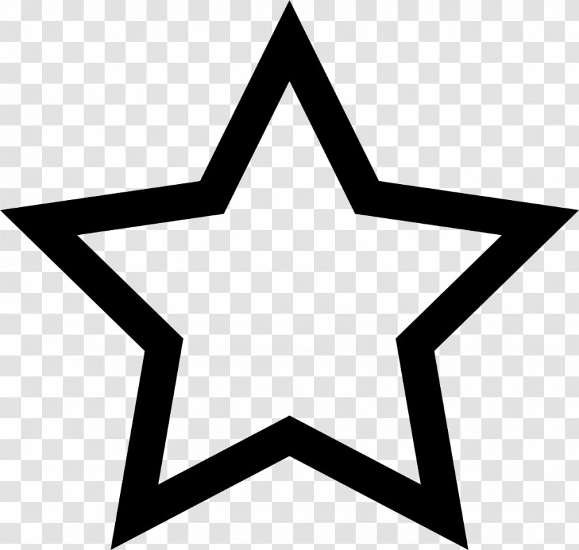 Five-pointed Star Outline Symbol Clip Art - Red Transparent PNG