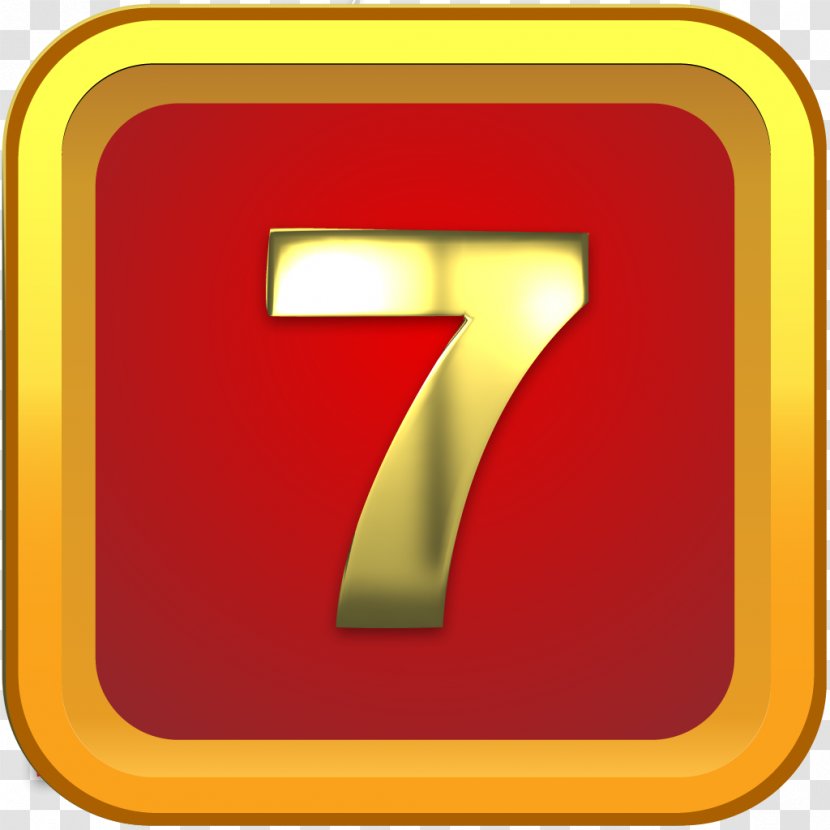 Number Brand Line - Cartoon - Seven Transparent PNG