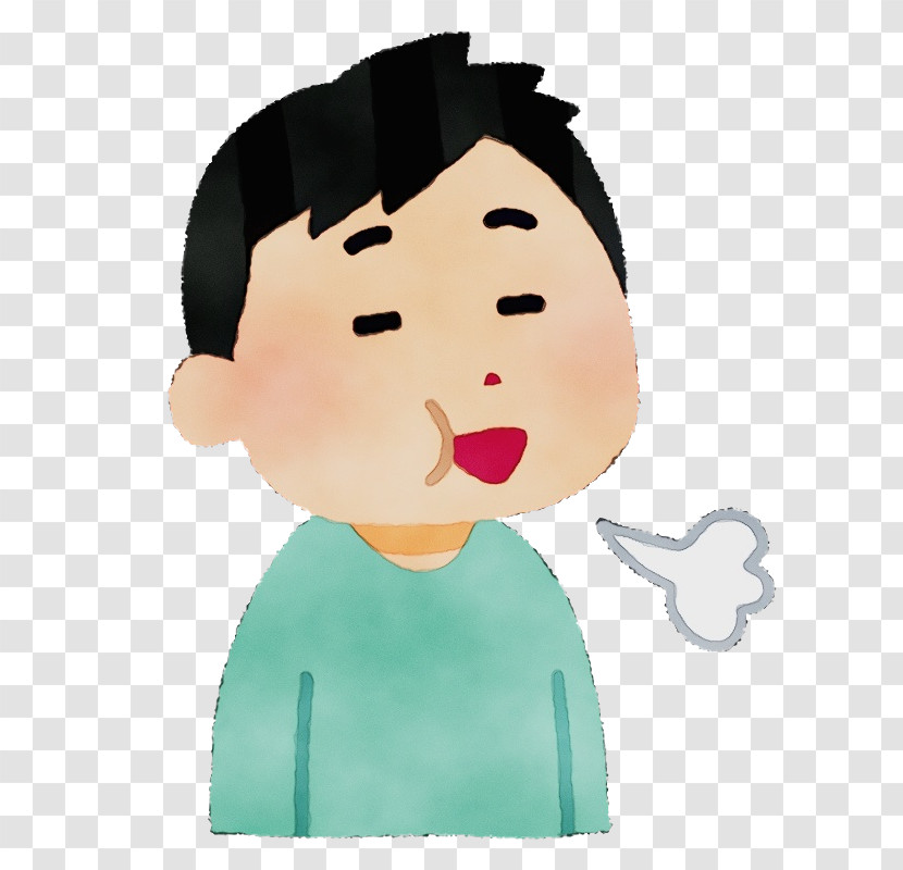 Cartoon Nose Facial Expression Cheek Head Transparent PNG