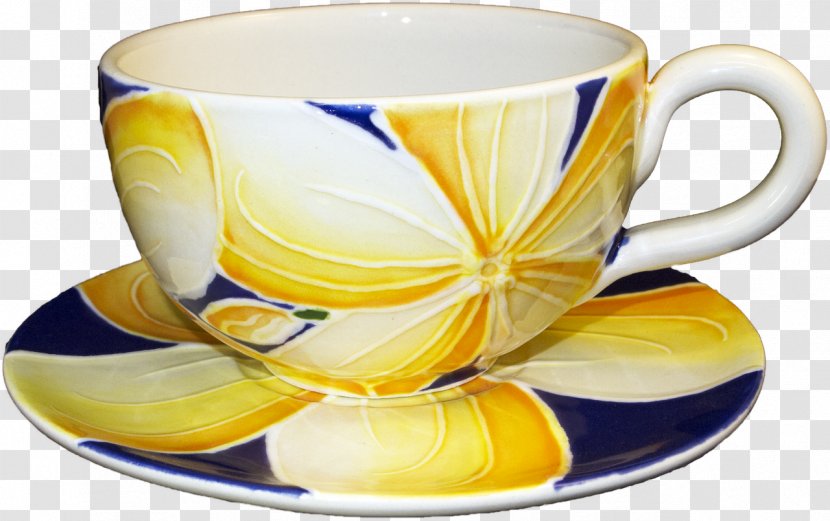 Coffee Cup Saucer Banana Patch Studio Mug - Pottery Transparent PNG