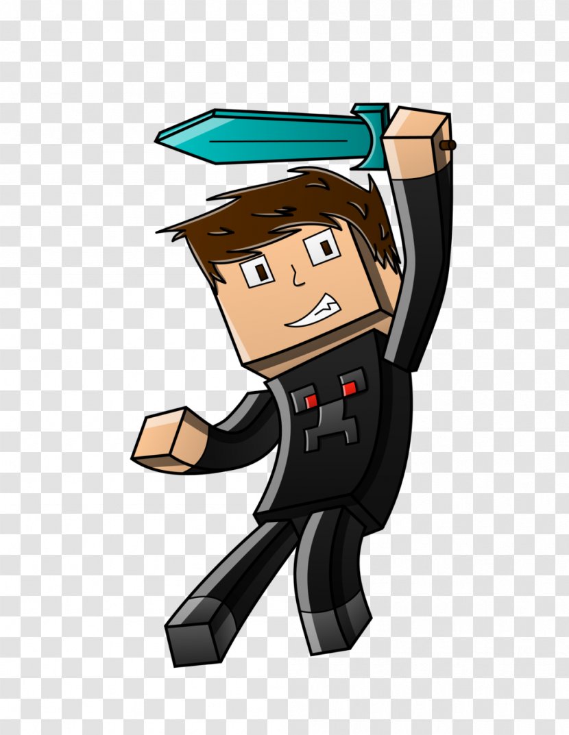 Minecraft Drawing Cartoon Player Versus Transparent Png