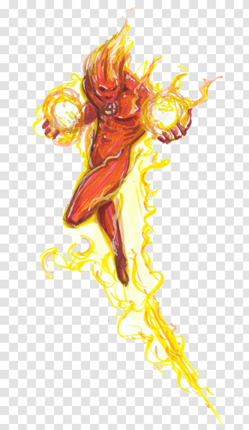 Human Torch - Illustration - HD Transparent PNG