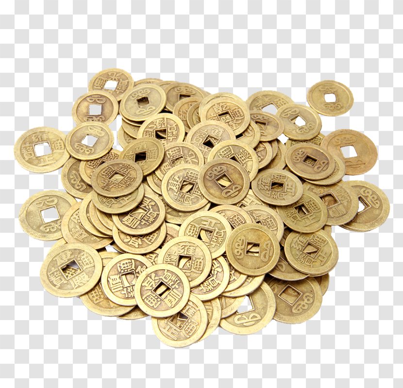 Coin Cash - A Pile Of Coins Transparent PNG