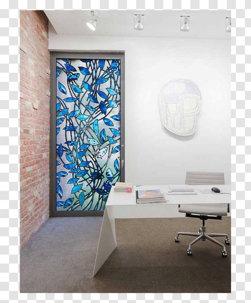 Stained Glass Blue Art Transparent PNG