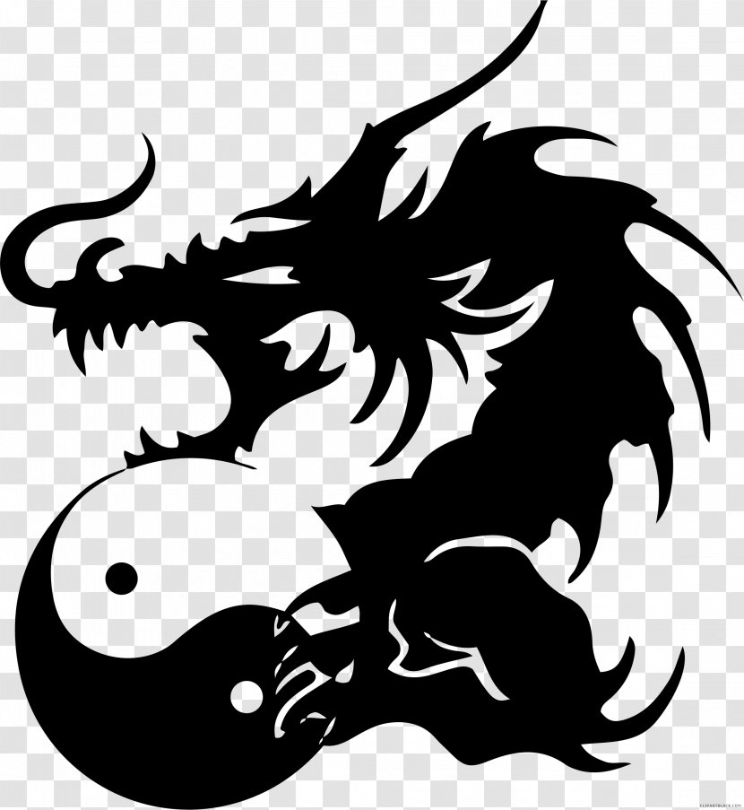 China Chinese Dragon Yin And Yang Japanese - Mythical Creature Transparent PNG