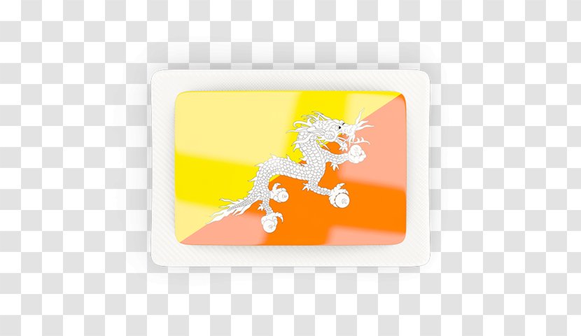 Flag Of Bhutan Vector Graphics Image - Orange Transparent PNG