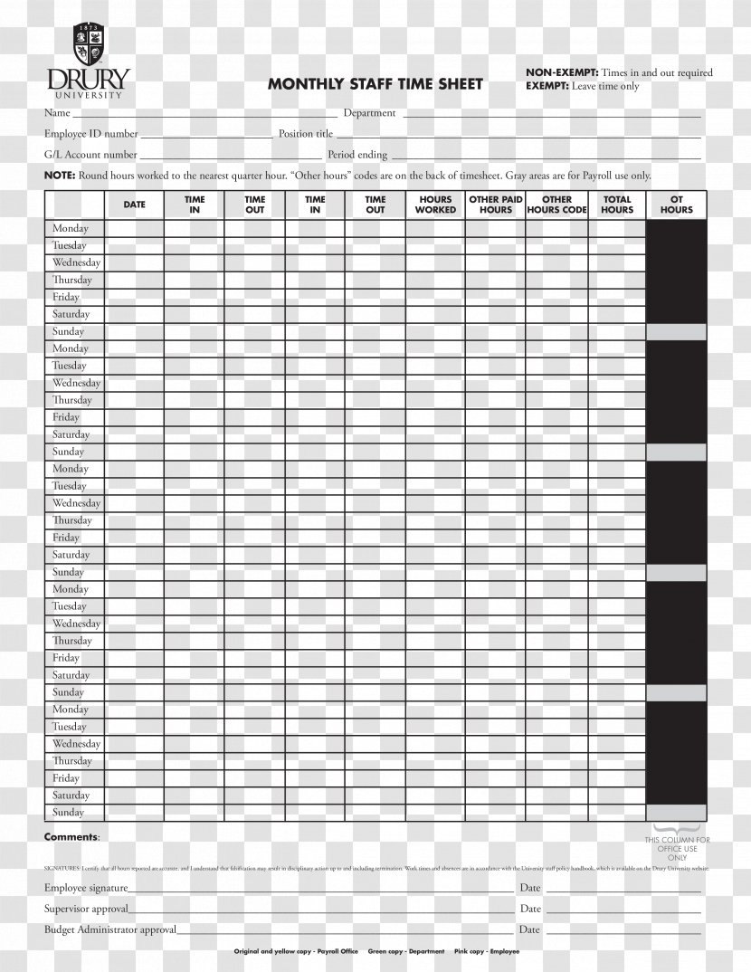Timesheet Template Microsoft Excel Word Access - Flower - Work Time Transparent PNG