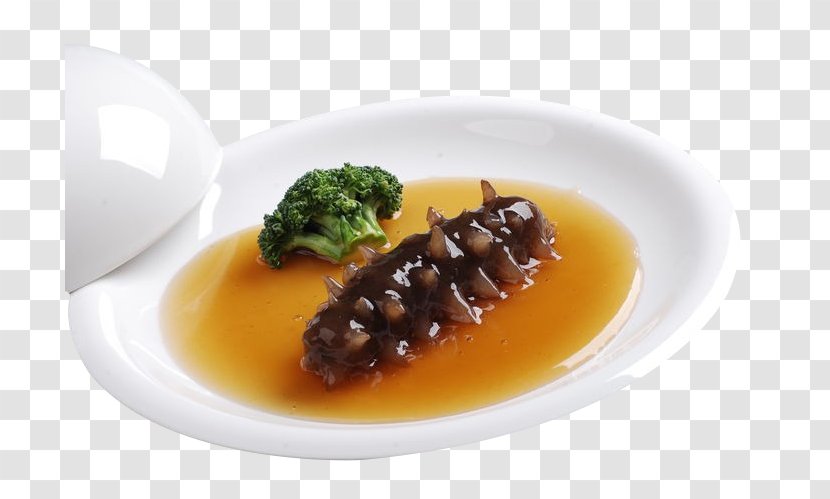 Chinese Cuisine Sea Cucumber As Food Vegetarian Dish - Restaurant - Sauce Transparent PNG