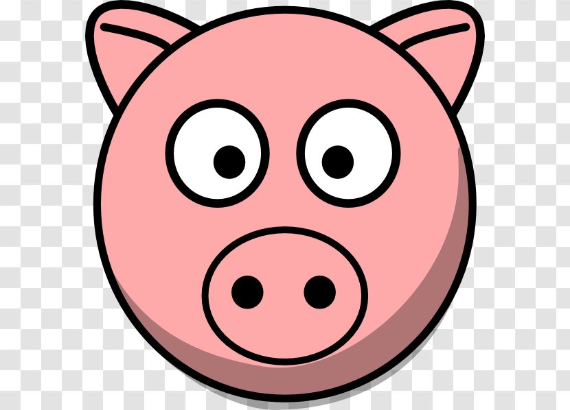 Pig Free Content Clip Art - Comic Head Cliparts Transparent PNG