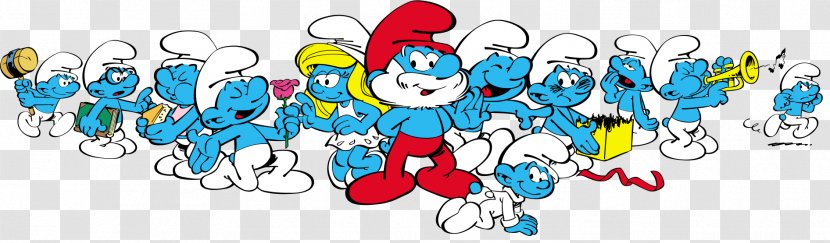 The Smurfette Papa Smurf Smurfs Purple - Wall Decal - Tous Transparent PNG