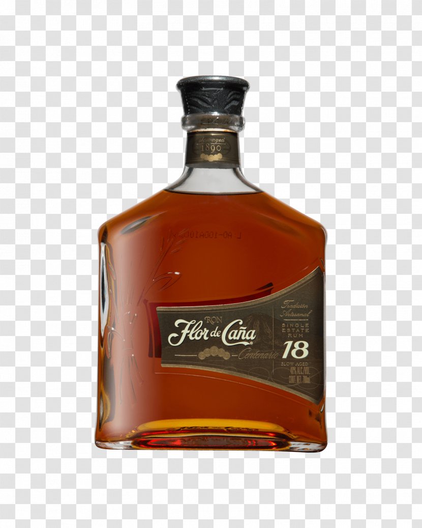 Rum Nicaragua Flor De Caña Liqueur Sugarcane - Tennessee Whiskey - Liquor Transparent PNG