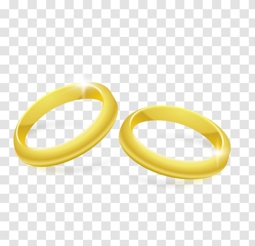 Gold Wedding Ring Jewellery Clip Art - Rings Transparent PNG