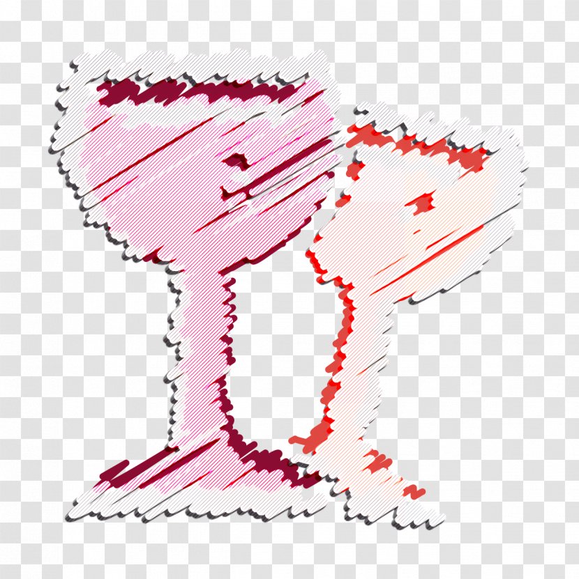 Alcohol Icon Beverage Bottle - Glass - Pink Wine Transparent PNG