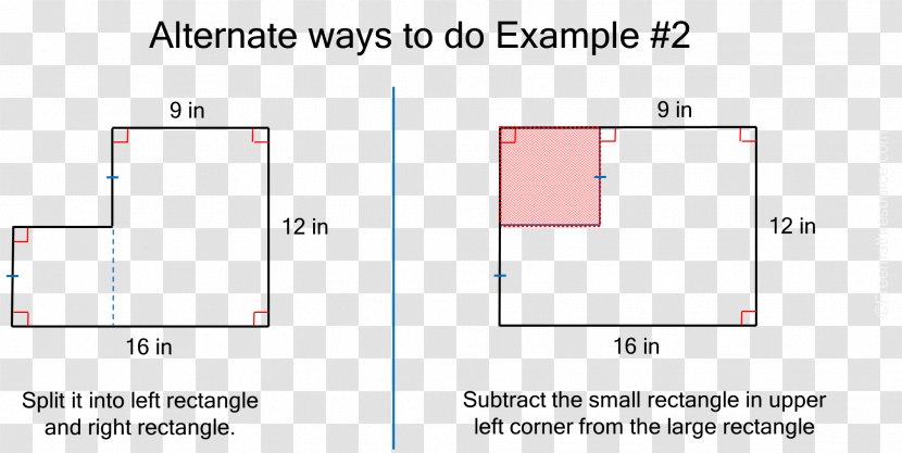 Shape Area Rectangle Subtraction Line - Addition Transparent PNG
