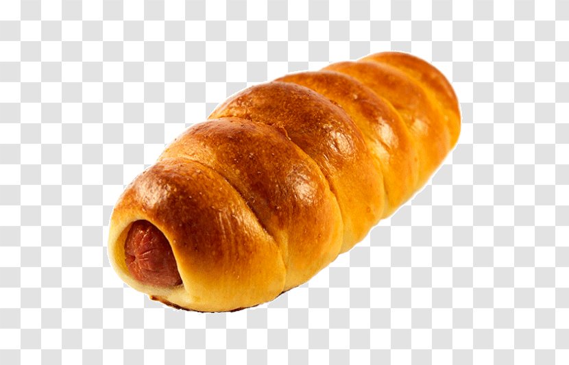 Kifli Sausage Roll Croissant Pain Au Chocolat Danish Pastry - Hot Dog Bun Transparent PNG