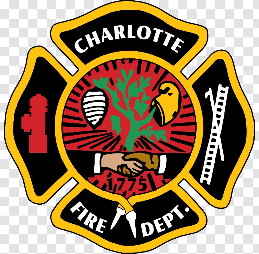 Charlotte Fire Department Firefighter Station Vector Graphics - Engine Transparent PNG