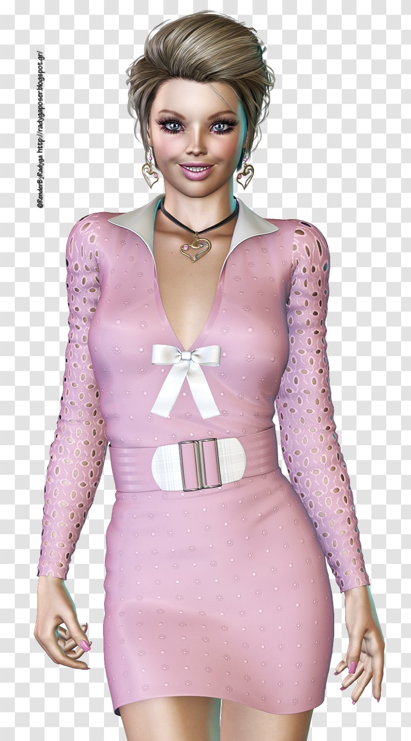 Clothing Fashion Waist Dress Model - Heart - POSER Transparent PNG