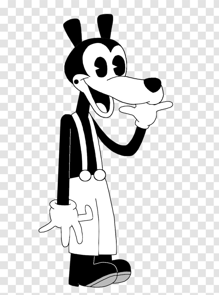 Bendy And The Ink Machine Black White Drawing Coloring Book Gray Wolf - Cartoon - Wold Transparent PNG