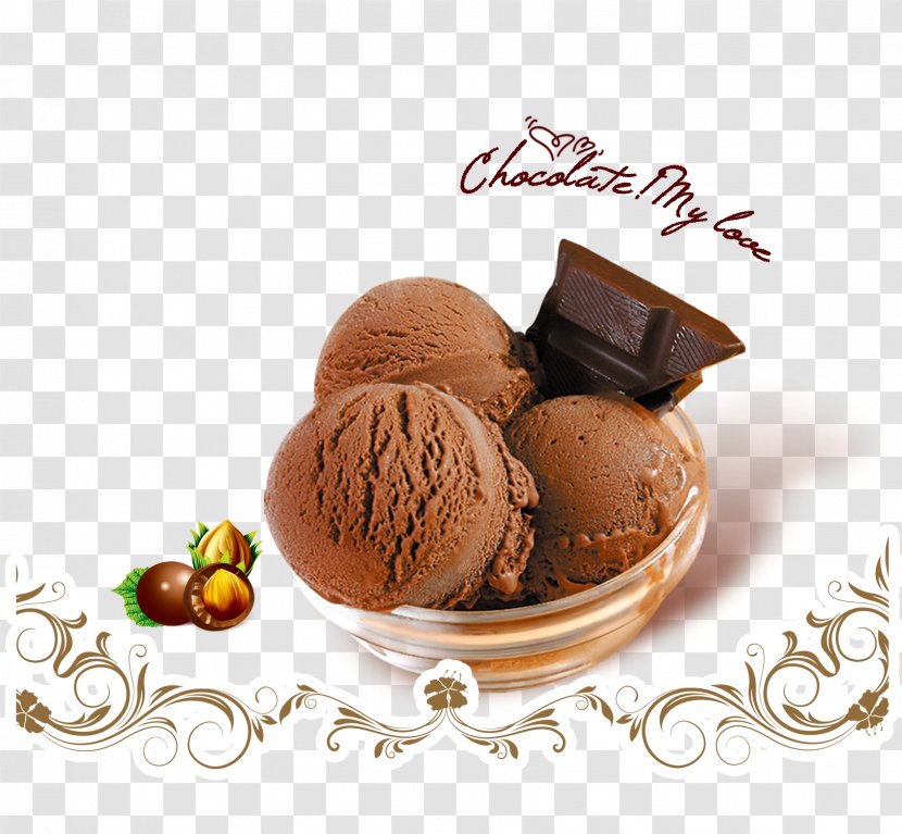 Chocolate Ice Cream Pop Cake Balls - Spoon - Ball Transparent PNG