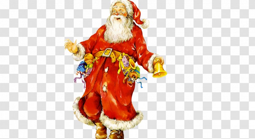 Pxe8re Noxebl Ded Moroz Mrs. Claus Santa Christmas - Party - Shaking Bell Transparent PNG