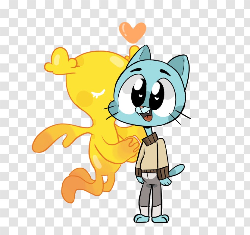 Gumball Watterson Anais Penny Fitzgerald Drawing - Cat Like Mammal Transparent PNG