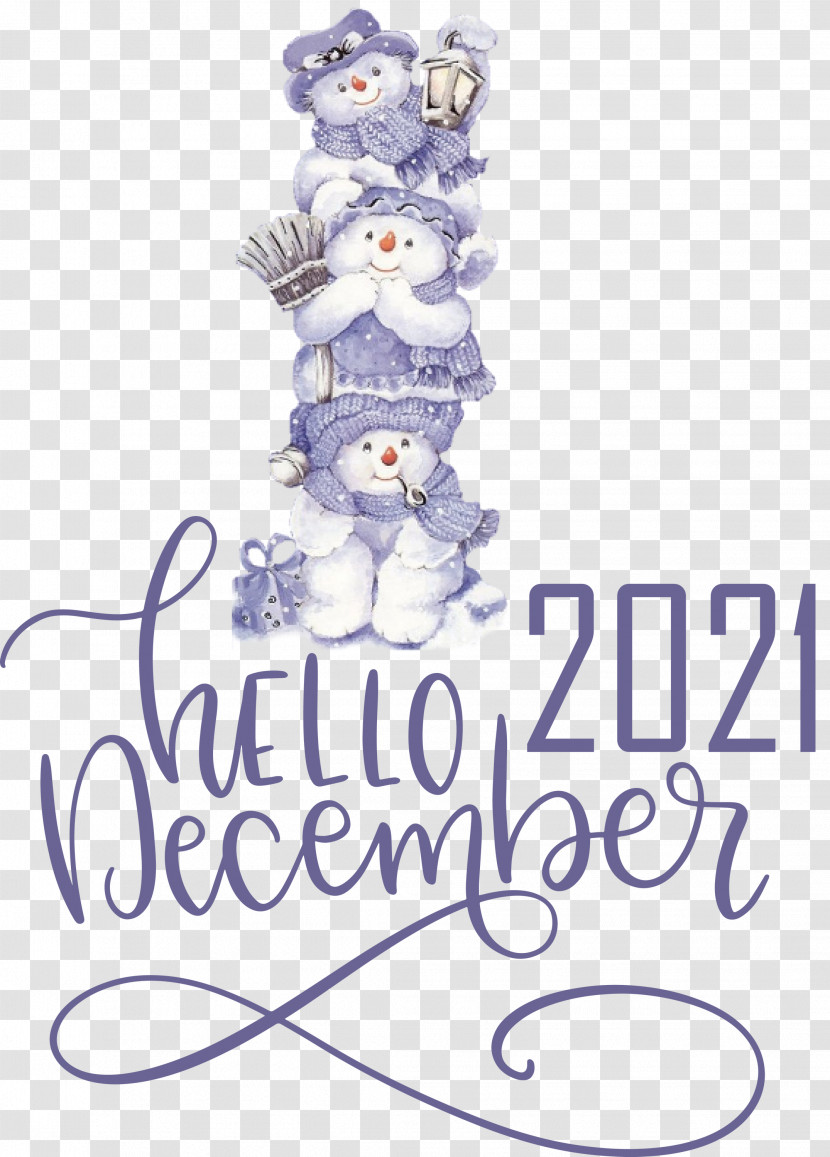 Hello December December Winter Transparent PNG