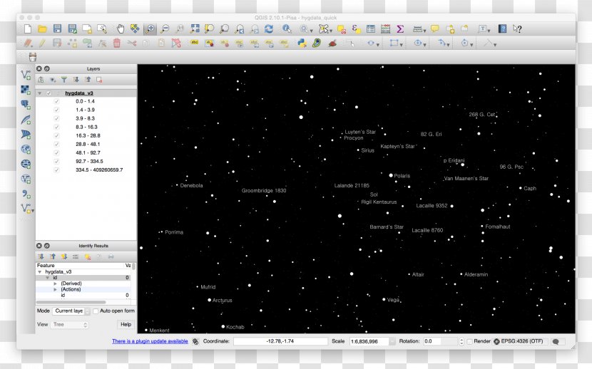 Star Chart Computer Program Geographic Information System Map QGIS - Software - Stellar Transparent PNG