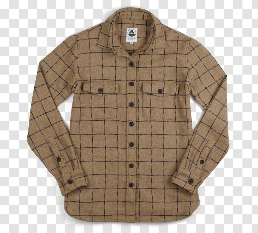 Tartan Wool - Button Up Shirt Transparent PNG