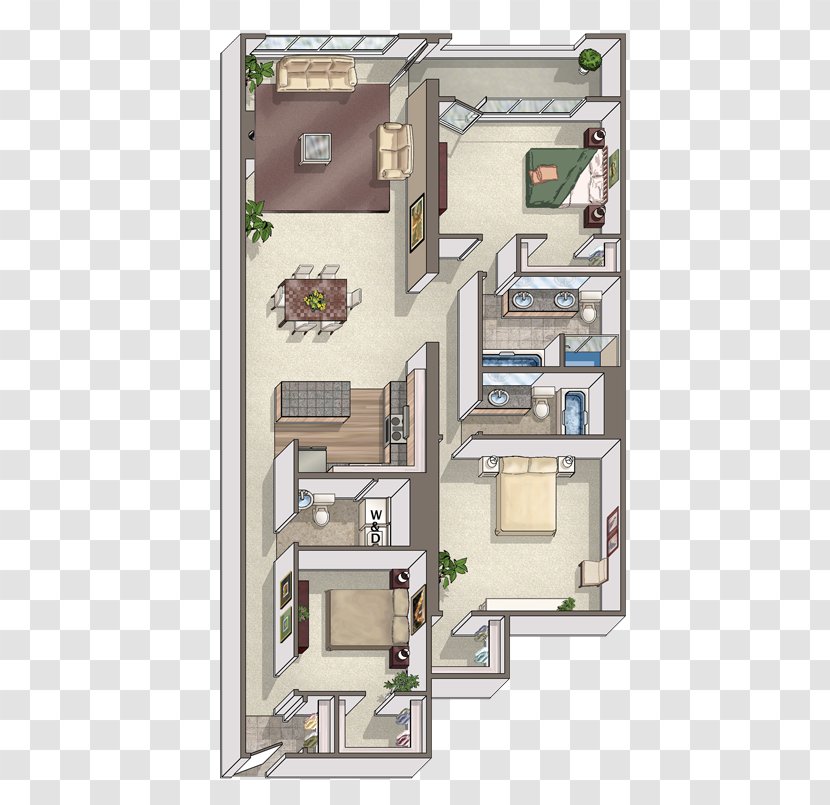 Midtown Lofts Floor Plan House Home Apartment - Photography Transparent PNG